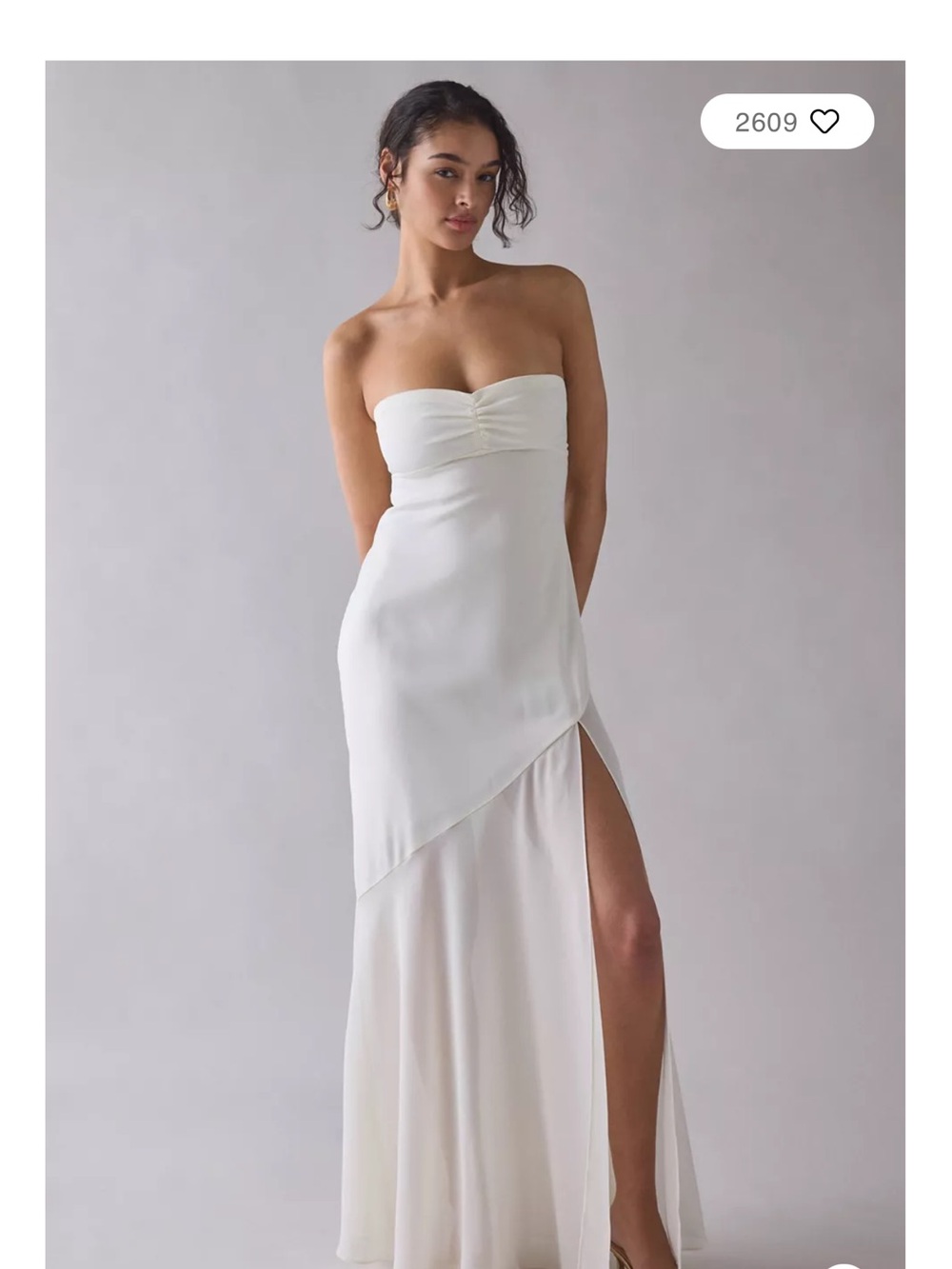Urban Outfitters Sky High Sheer Illusion Asymmetric Maxi Dress